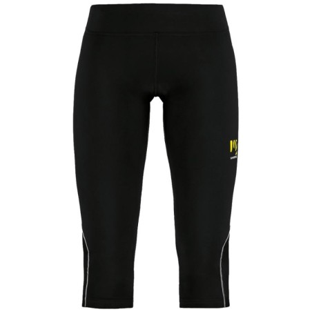 Женские беговые брюки Karpos Quick Evo W 3/4 Pants чёрные с белым